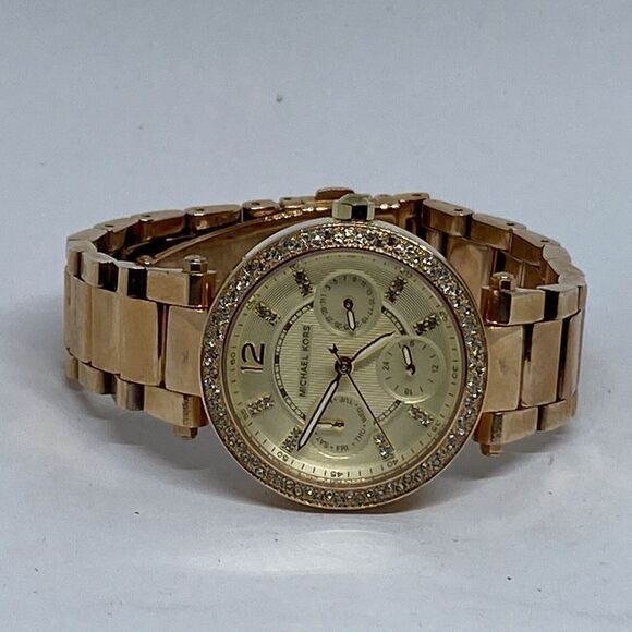 Michael Kors Parker MK5842 Women Stainless Steel Analog Dial Quartz Watch WO715 - Picture 7 of 12